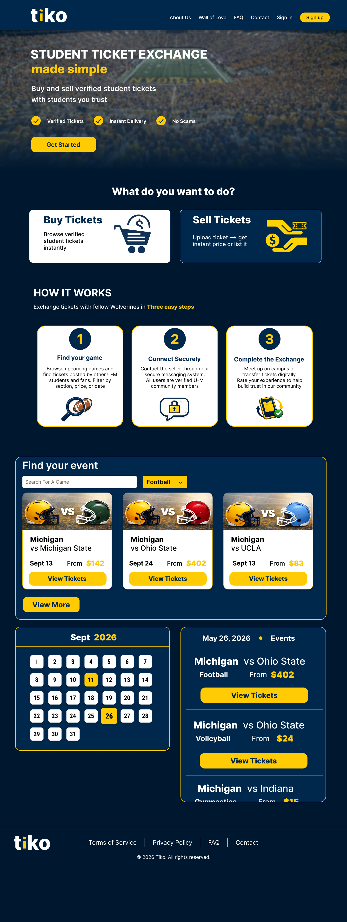 Initial home page wireframe
